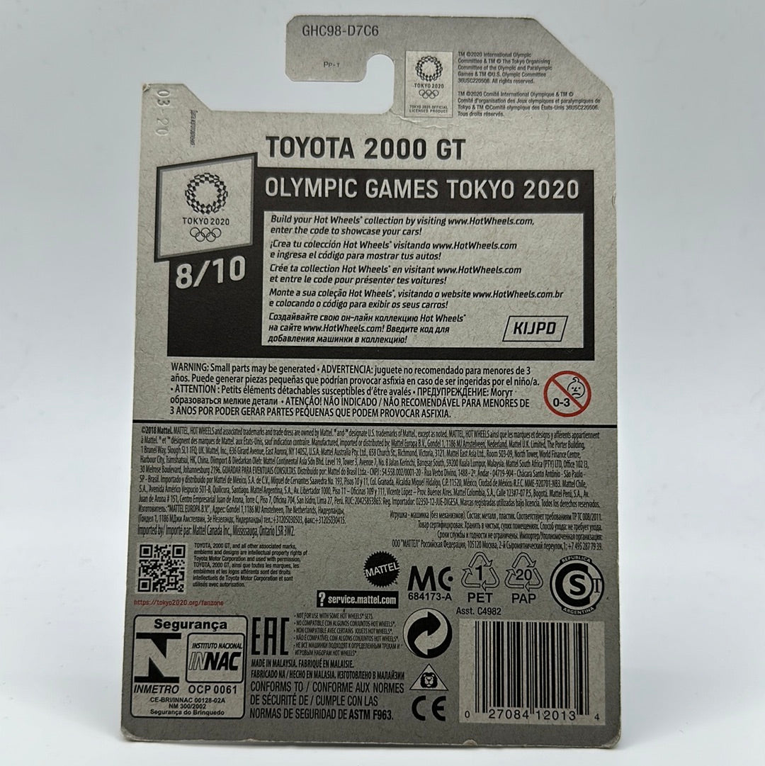 Toyota 2000 GT - Olympic Games Tokyo 2020 8/10 Hotwheels Mainline 184/250