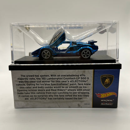 ‘82 Lamborghini Countach LP500 Blue Hotwheels Collectors Special Edition