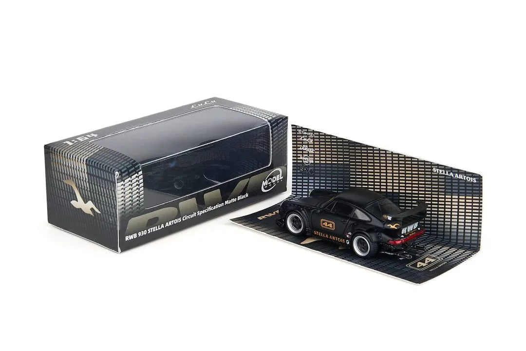 RWB Porsche 930 STELLA ARTOIS Circuit Specification Matte Black – MM 1:64