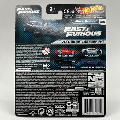 ‘70 Dodge Charger R/T Full Force 5/5 Hotwheels Premium Fast & Furious