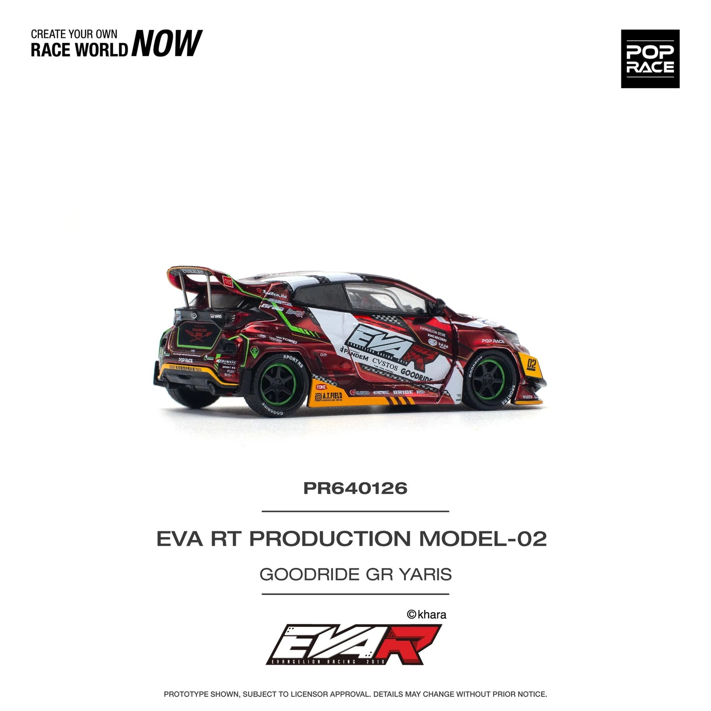 Pandem Toyota GR Yaris Eva RT Production Model-02 Goodride Livery POP RACE