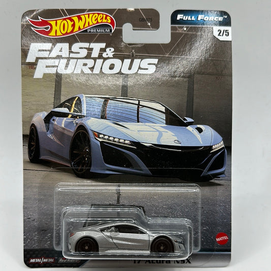 ‘17 Acura NSX Full Force 2/5 Fast & Furious Hotwheels Premium 1:64