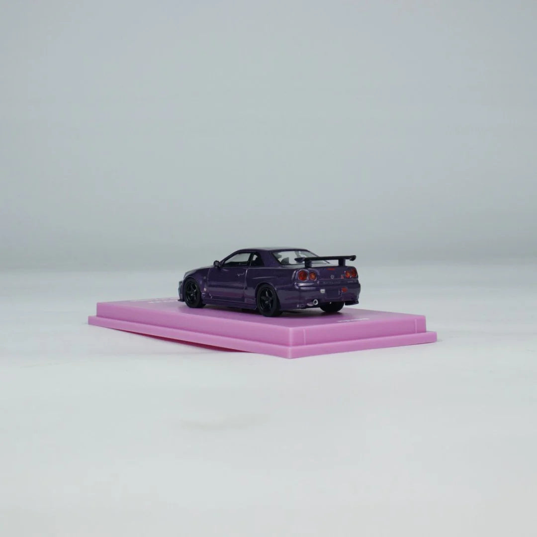 NISMO R34 GT-R Z-TUNE PURPLE MOTN BEIJING HOBBY EXPO CHINA 2025 EXCLUSIVE - KYOSHO 1/64