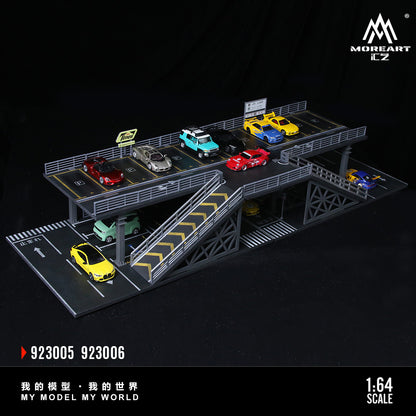 Steel Frame Structure Platform Parking Scene E - MoreArt1:64