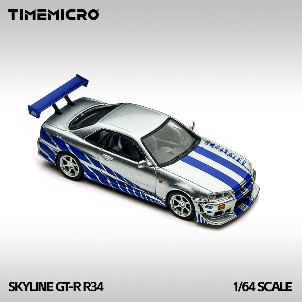 Paul Walker Nissan Skyline R34 FAST & FURIOUS - Time Micro 1:64
