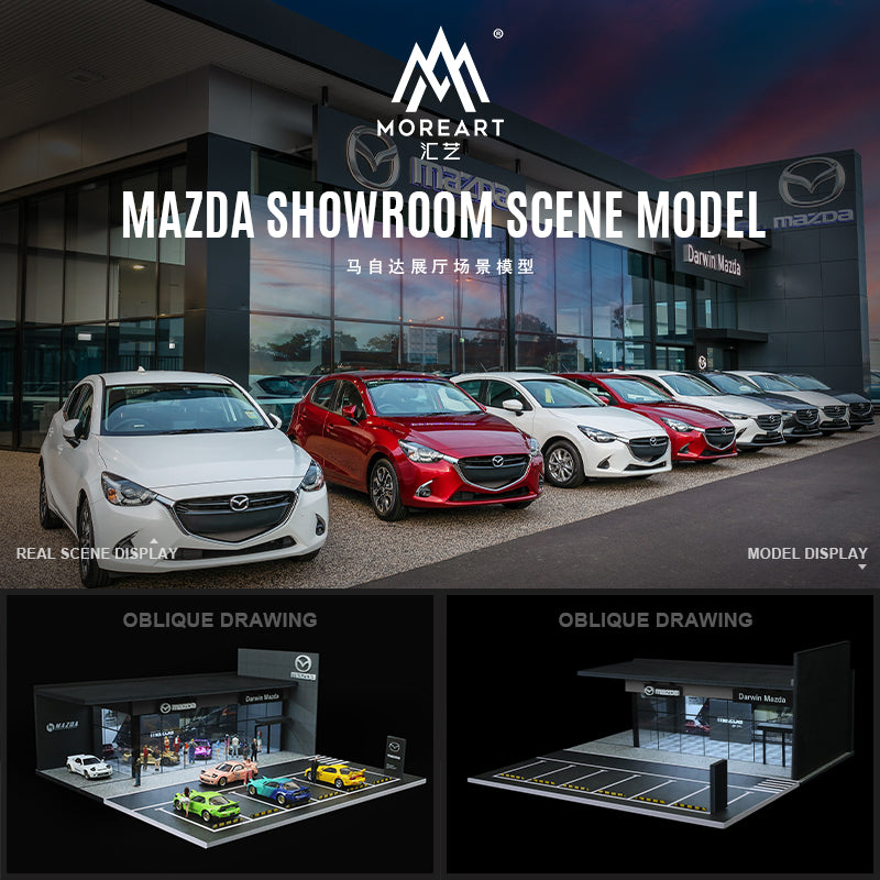 Mazda Showroom Model - w/LED LIGHTS Morearts 1:64