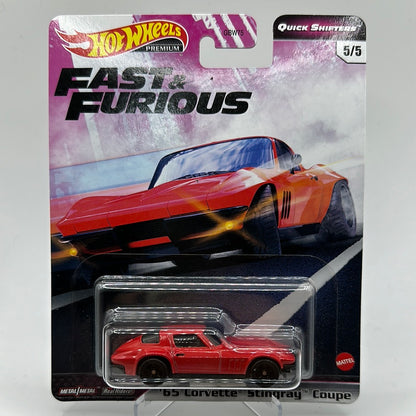 ‘65 Corvette Stingray Coupe Quick Shifters 5/5 Hotwheels Premium 1:64