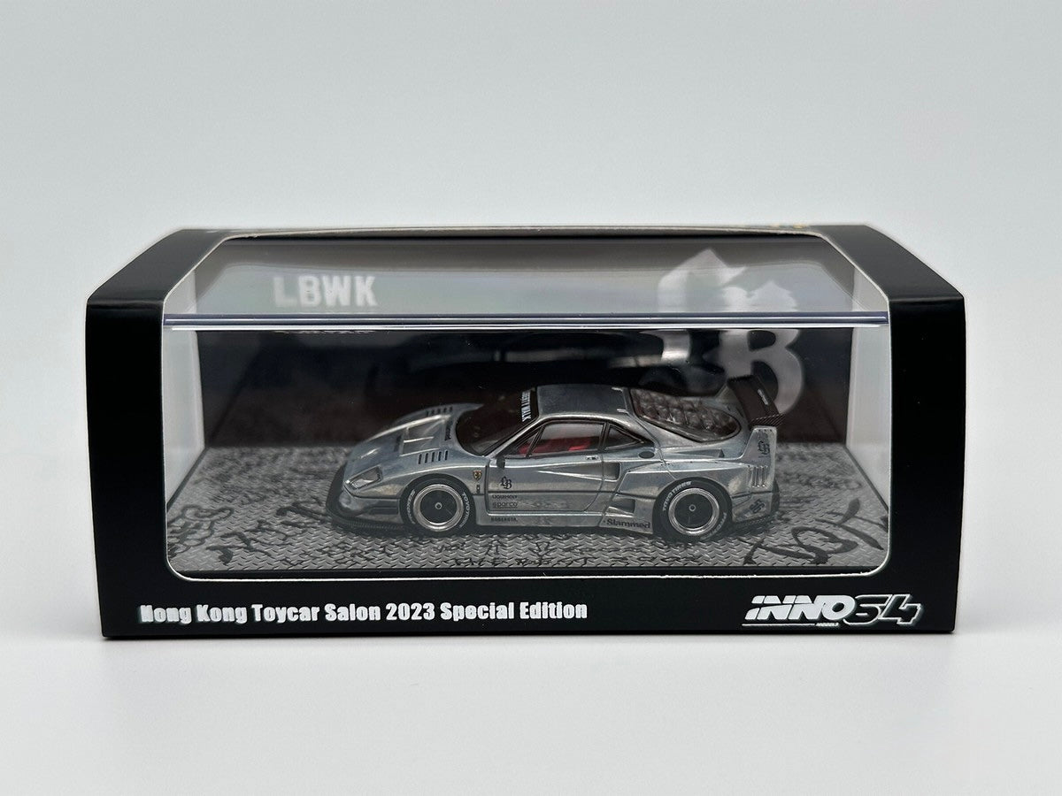 *CHASE* LBWK Ferrari F40 Matte Black Hong Kong Toycar Salon 2023 - INNO64 1:64