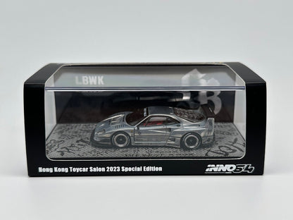 *CHASE* LBWK Ferrari F40 Matte Black Hong Kong Toycar Salon 2023 - INNO64 1:64