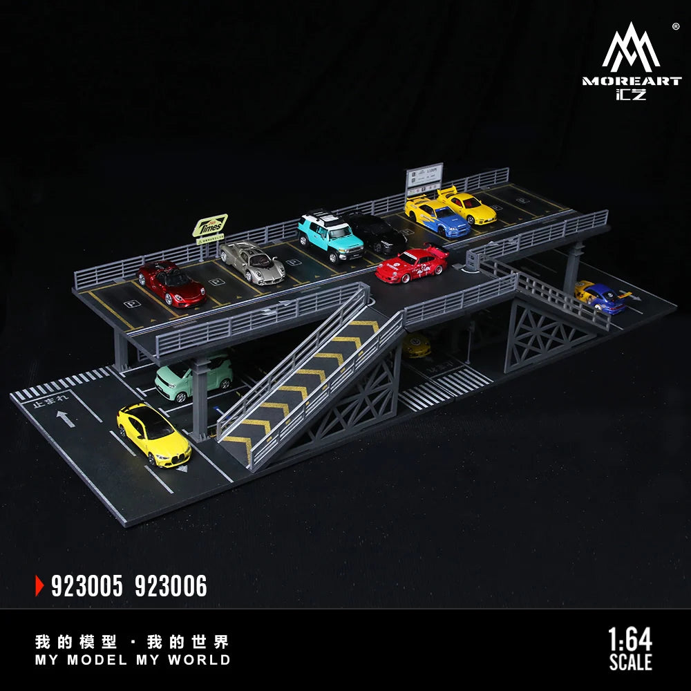 STEEL STRUCTURE PLATFORM PARKING SCENE (2 VERSIONS) MOREART 1:64