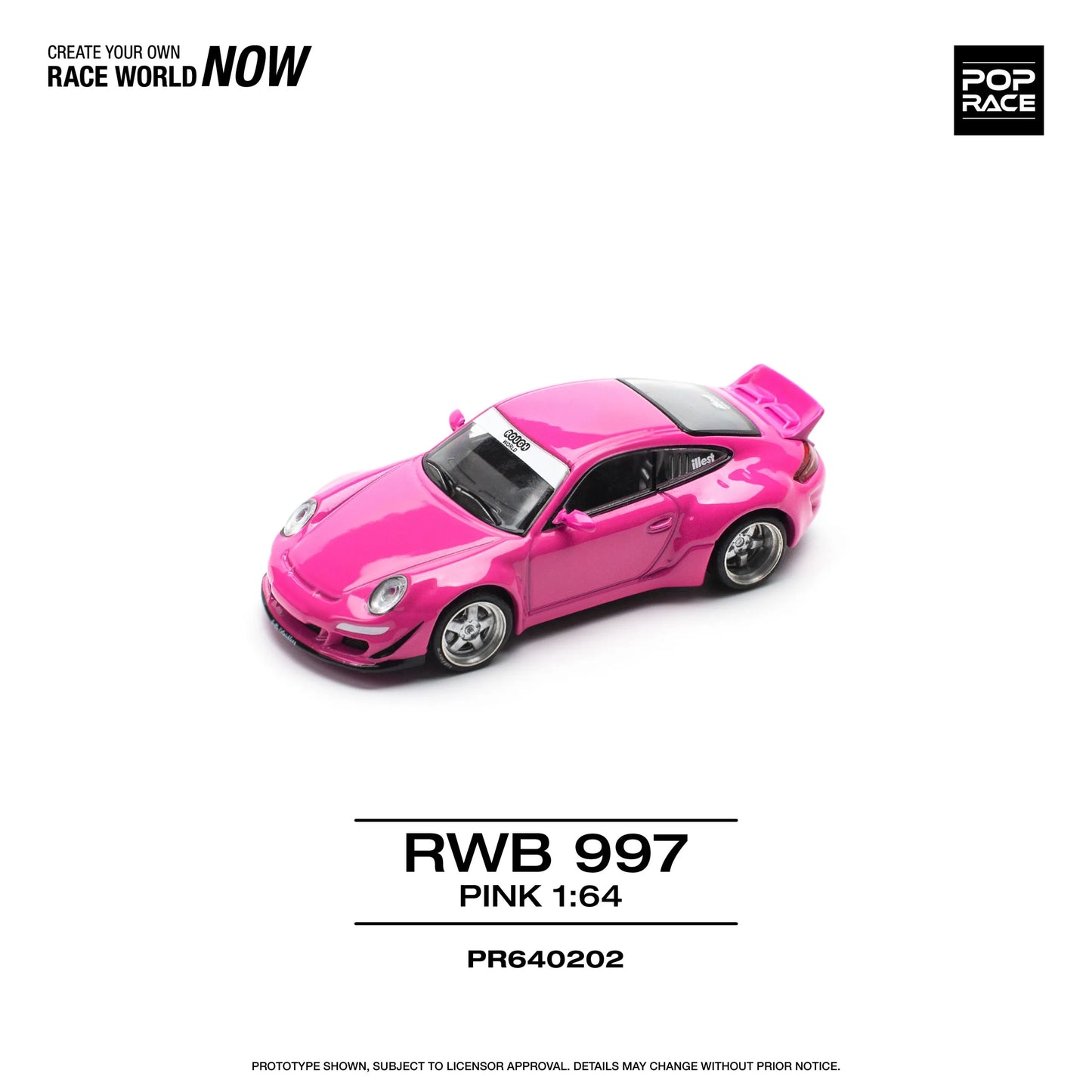 Porsche RWB 997 Pink POP RACE 1:64