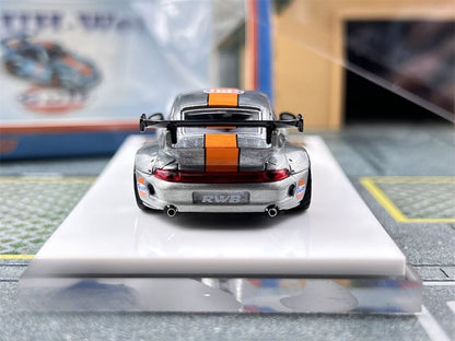 Porsche RWB 993 GT Silver Gulf - LIMITED TO 999pcs FS 1:64
