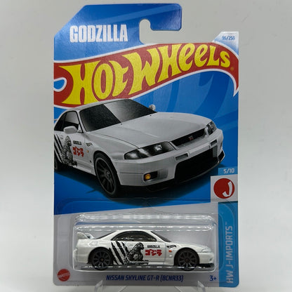 Nissan Skyline GT-R (BNR33) GODZILLA HW J-Imports 5/10 Hotwheels Mainline 96/250