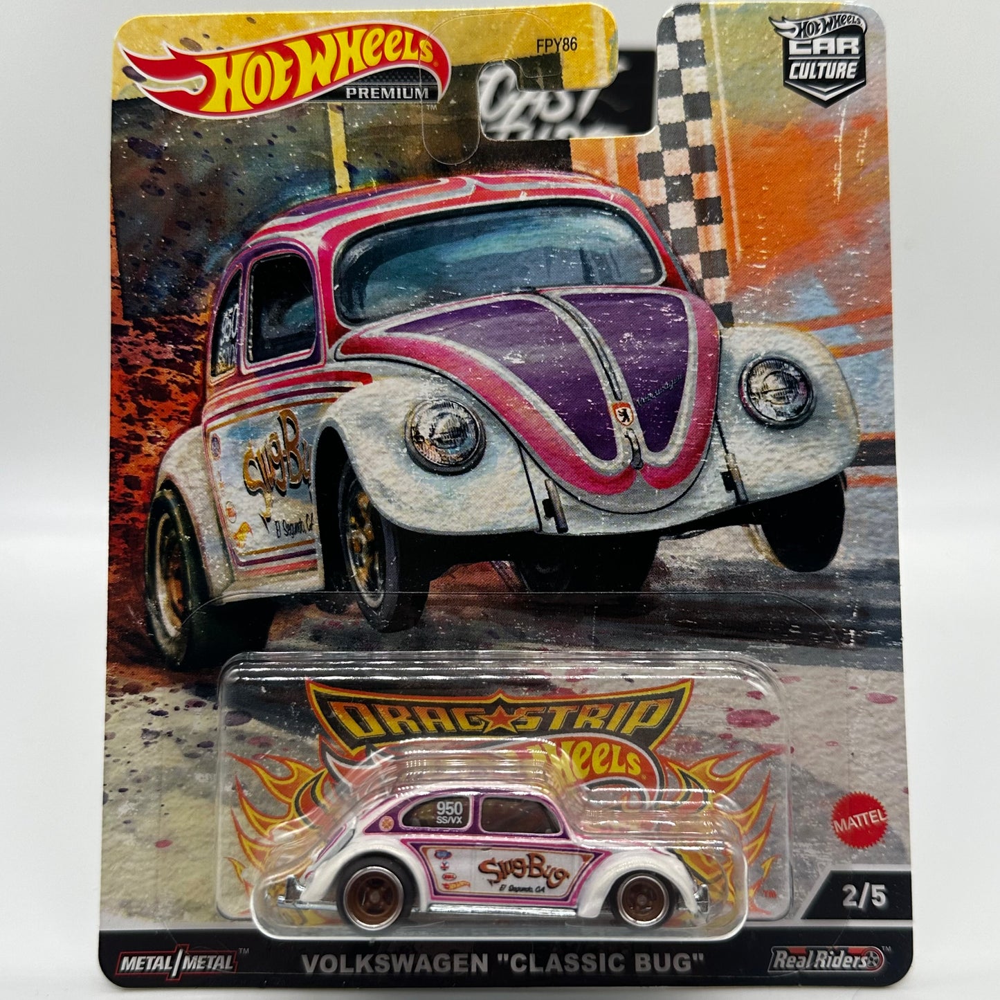 Volkswagen “Classic Bug” - Drag Strip Demons 2/5 Hotwheels Premium Car Culture