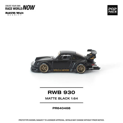 (Pre-Order) RWB Porsche 930 Matte Black “Stella Artois”