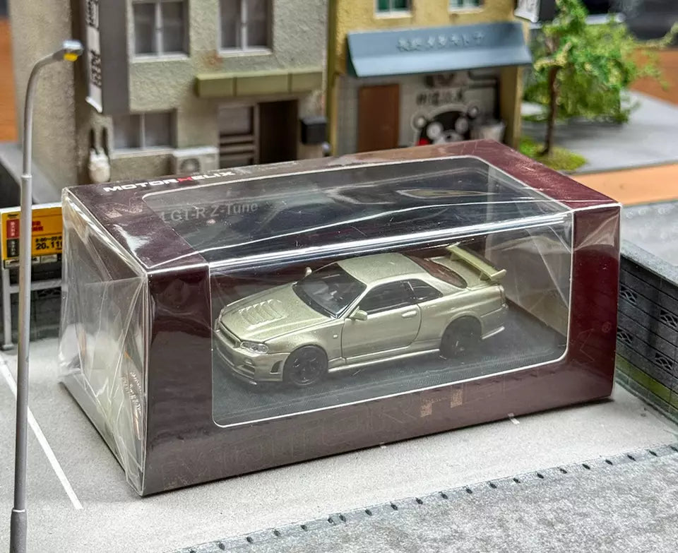 NISSAN SKYLINE NISMO GT-R R34 Z-TUNE - MILLENNIUM JADE Motorhelix 1:64