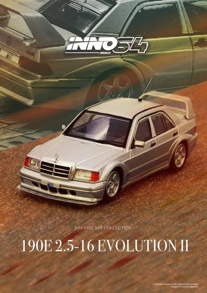 Mercedes Benz 190E Silver - INNO64 1:64