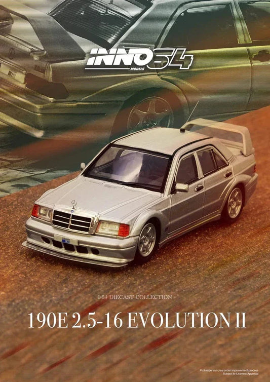 Mercedes Benz 190E Silver - INNO64 1:64