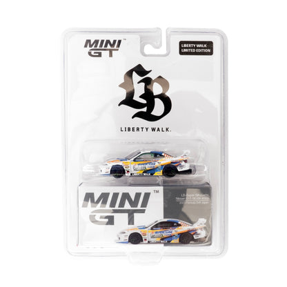 Nissan LB-Super Silhouette S15 SILVIA #555 2023 Formula Drift Japan / LB Blister Packaging MiniGT 1:64 *LIBERTY WALK EXCLUSIVE*