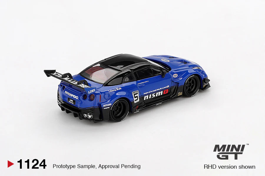 NISSAN 35GT-RR VER.12 LB-SILHOUETTE WORKS GT (BLUE) MINI GT 1:64