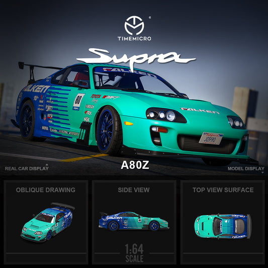 Toyota Supra A80Z FALKEN - *LIMITED TO 999pcs* TimeMicro 1:64