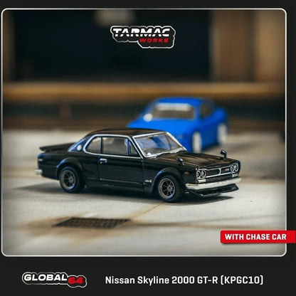 Nissan Skyline 2000GT-R (KPGC10) Black - Tarmac Works 1/64