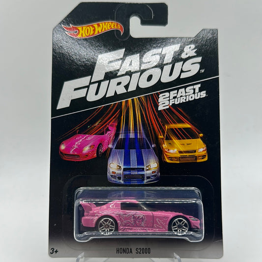 Honda S2000 Pink 2/8 FAST & FURIOUS Hotwheels Mainline Themed 2016 Release