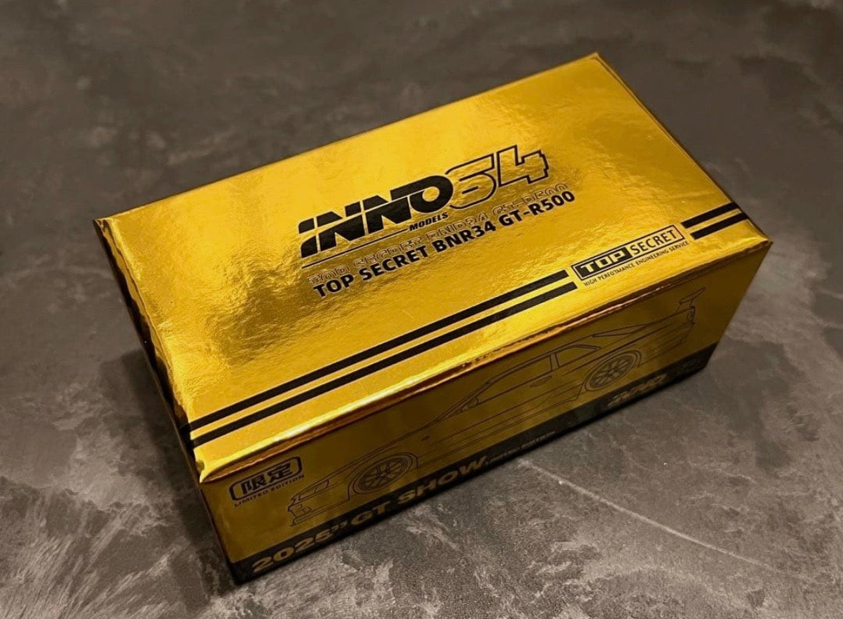 TOP SECRET Gold R34 Top Secret GTSHOW 2025 Limited Edition - INNO 64