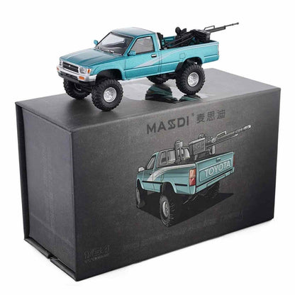 1995 Toyota Hilux(RN80) Blue - MASDI 1:64