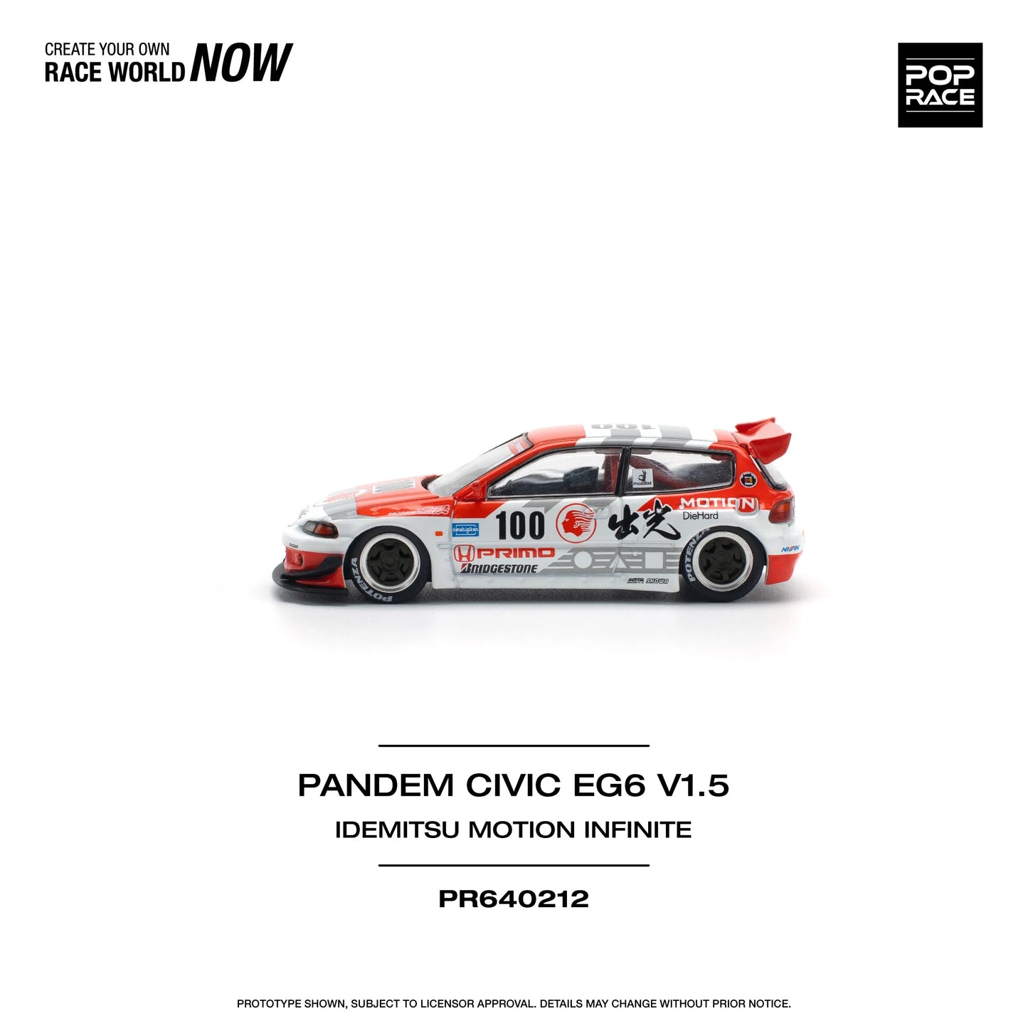 Pandem Honda Civic EG6 v1.5 Idemitsu Motion Infinite - POP RACE