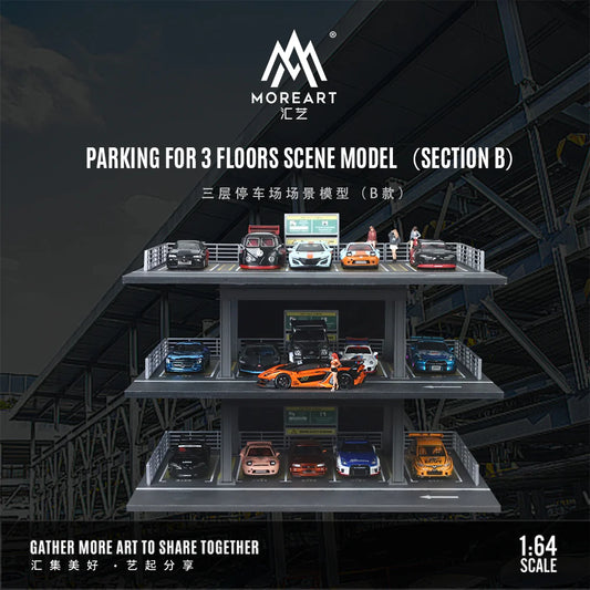 PARKING FOR 3 FLOORS SCENE MODEL (SECTION B) MO921002 - MOREART 1:64