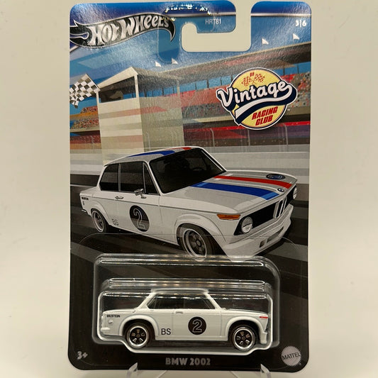 BMW 2002 Vintage Racing Club 3/6 Hotwheels Mainline 1:64