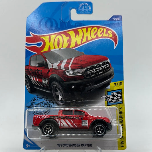 ‘19 Ford Ranger Raptor - HW Speed Graphics 3/10 Hotwheels Mainline 76/250