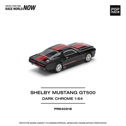Shelby Mustang GT500 DARK CHROME - Pop Race 1:64