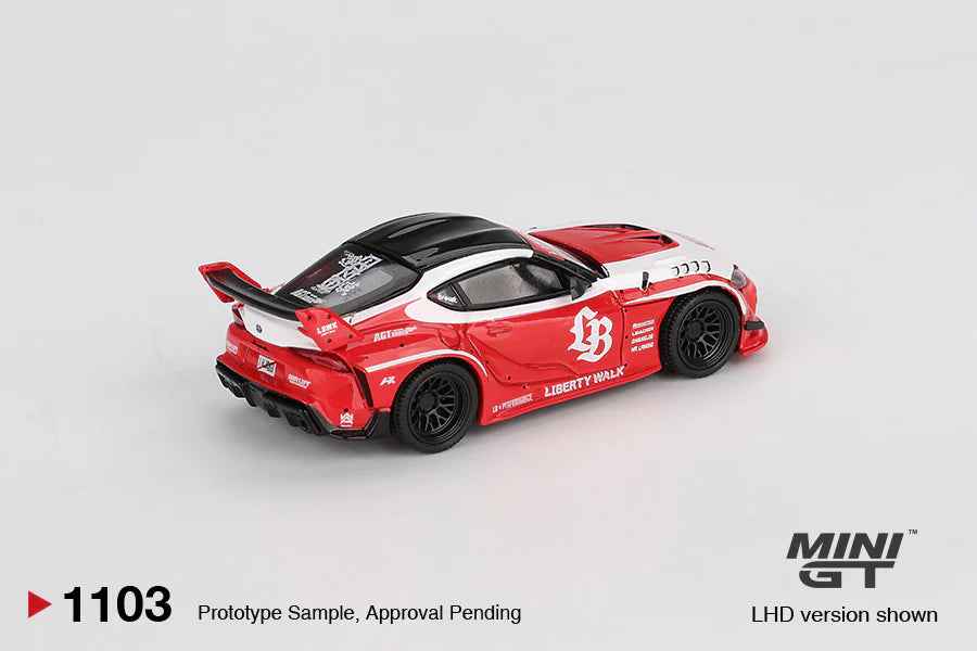 LB★WORKS Toyota GR Supra Red/White - Mini GT 1:64 MGT01103-L