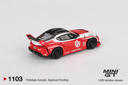 LB★WORKS Toyota GR Supra Red/White - Mini GT 1:64 MGT01103-L