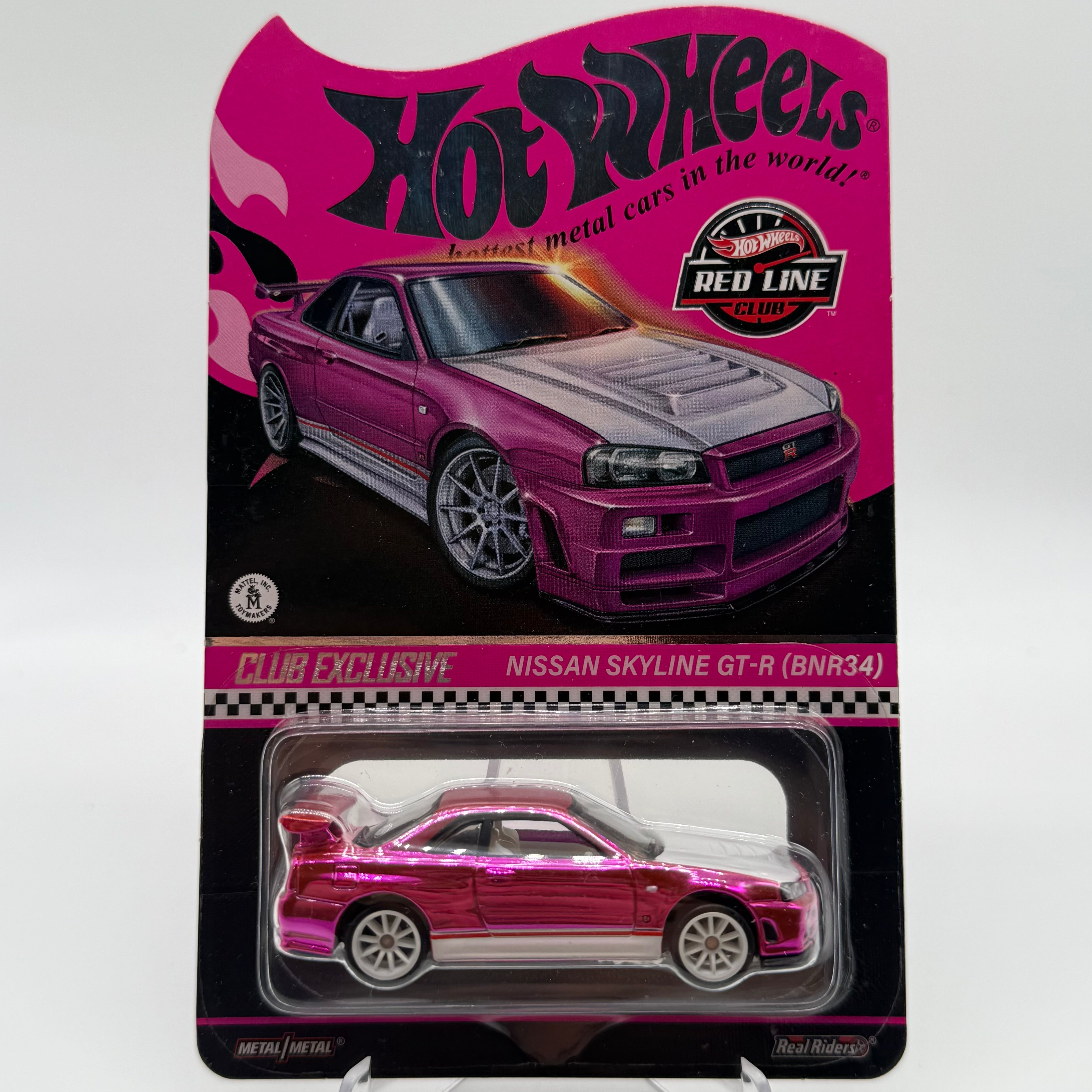 Gt R R34 Syline Model Pink Nissan Skyline GTR R34 Pink CLUB EXCLUSIVE - RLC Hotwheels – Diecast ...