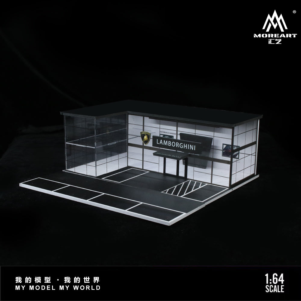 Lamborghini Show Room - Two Layer w/LED lights Morearts 1:64