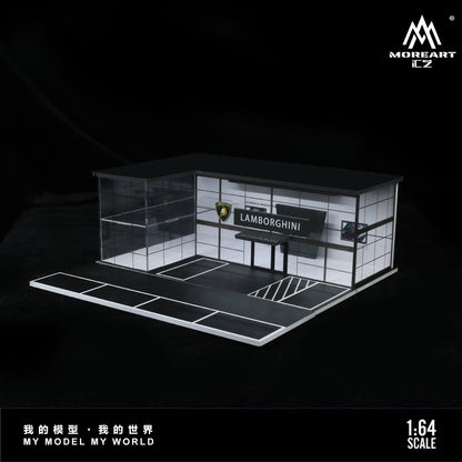 Lamborghini Show Room - Two Layer w/LED lights Morearts 1:64