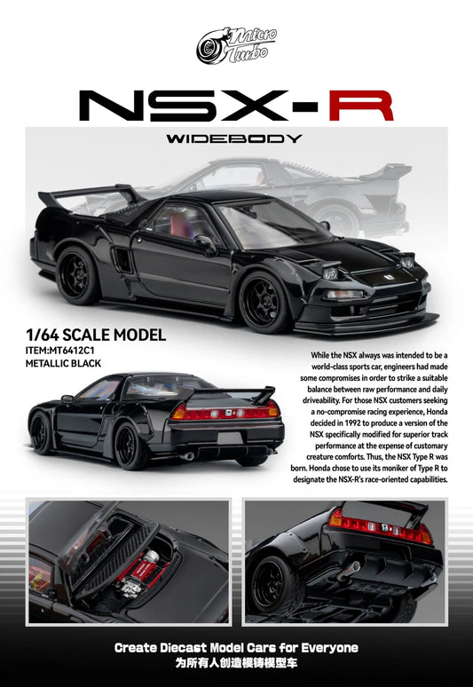 Micro Turbo 1:64 Custom NSX Wide Body - Gloss Black