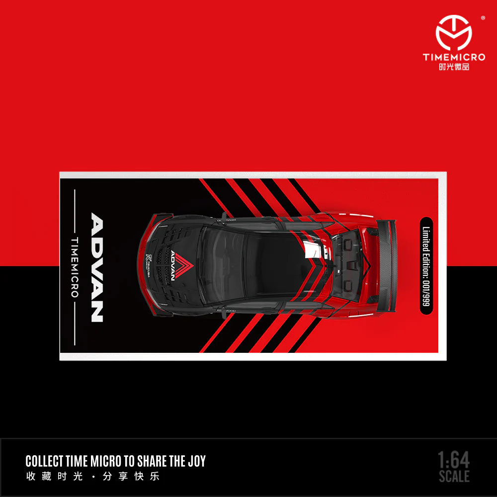 MITSUBISHI EVOLUTION IX ADVAN LIVERY - TIME MICRO 1:64 Limited to 999pcs