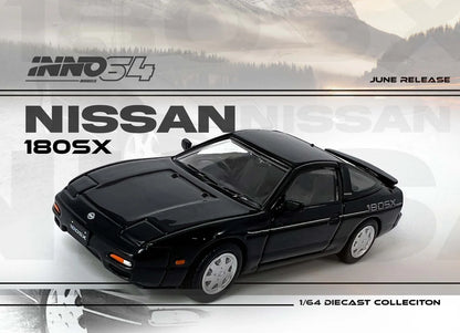 NISSAN 180SX (BLACK) INNO64 1:64