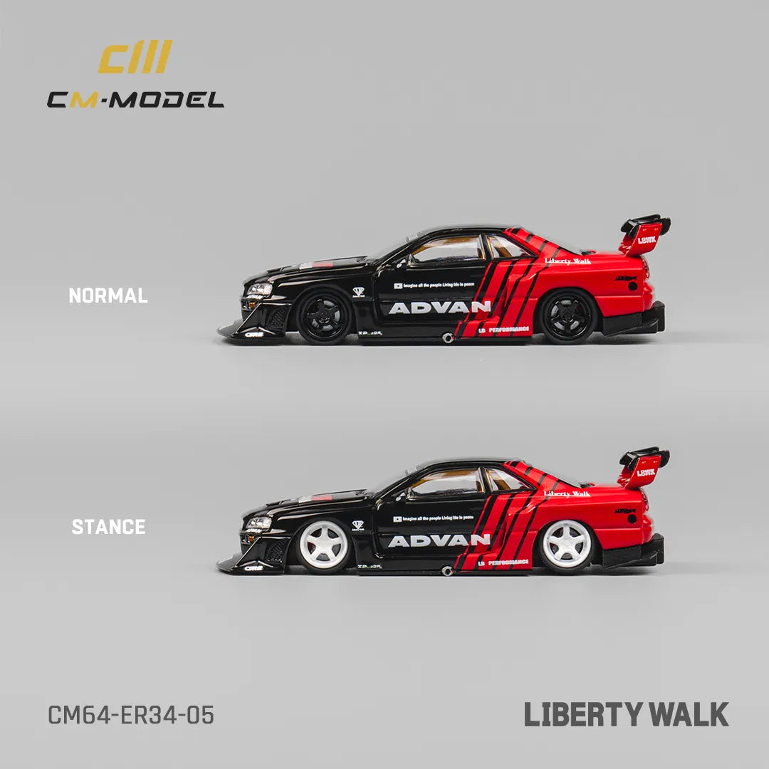 Nissan LBWK ER34 Advan – CM Model 1:64 – Diecast Culture