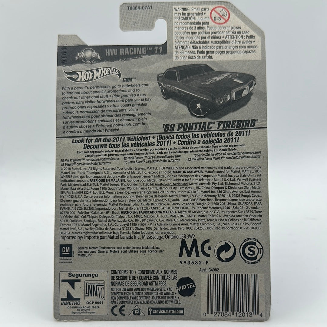 ‘69 Pontiac Firebird T/A - HA Racing 11 7/10 Hotwheels Mainline 157/244