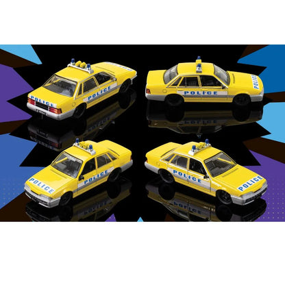 HOLDEN VL COMMODORE BT1 -- YELLOW "SCALPER PATROL" -- OZ WHEELS FSD 1:64