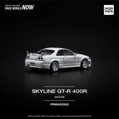 Nissan GT-R R33 Nismo 400R White – PR64-0052 POP RACE