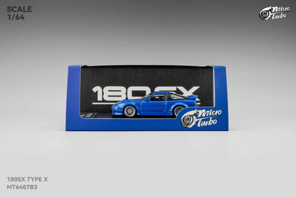 Custom 180SX Type X (Metallic Blue) Microturbo - 1/64