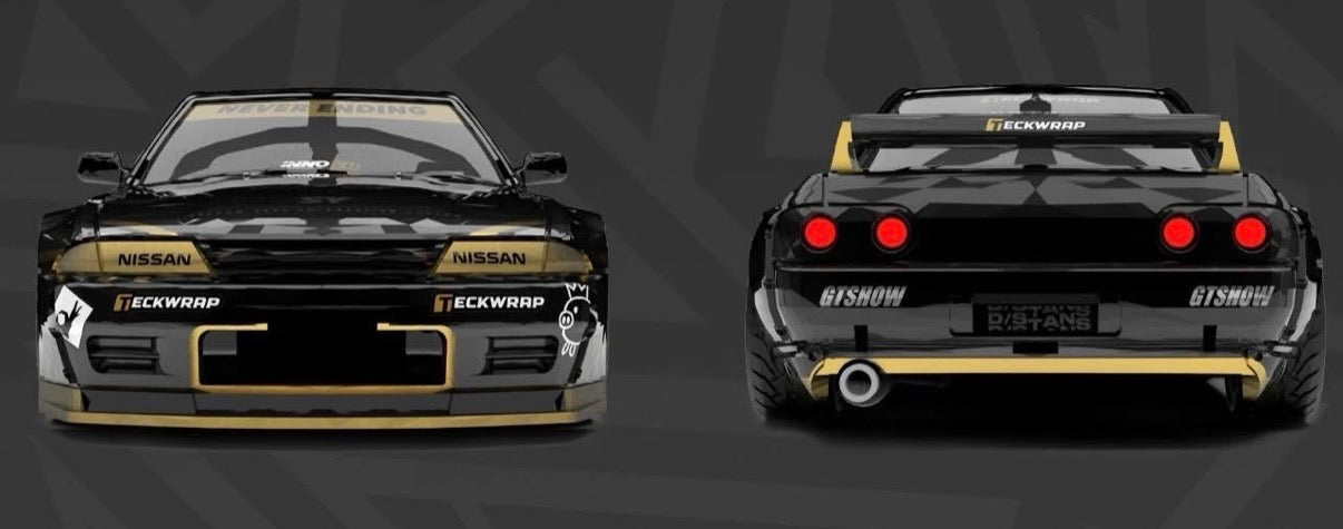 INNO64 x D/Stans Carbon Fibre Buckle Keychain Display + Nissan Skyline GT-R32 Black VIP Exclusive | 2026 GT SHOW