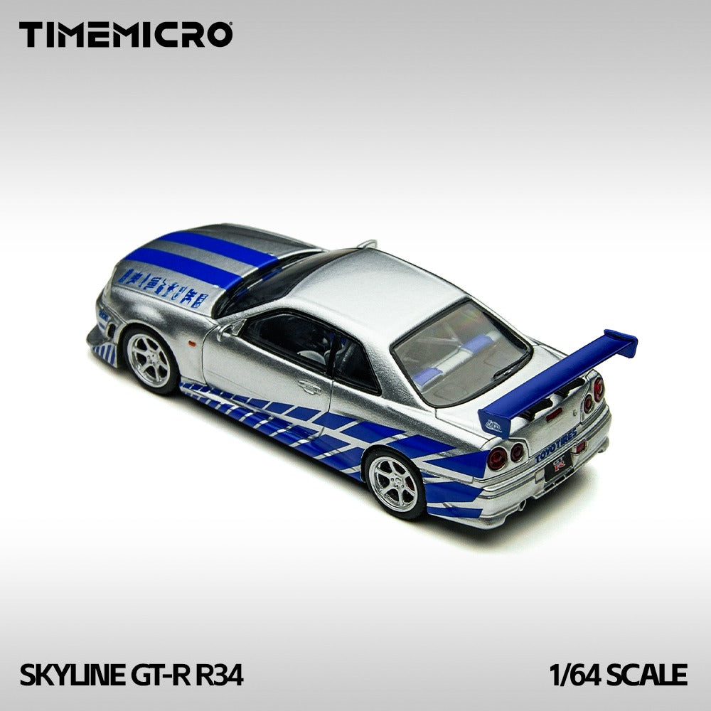 Paul Walker Nissan Skyline R34 FAST & FURIOUS - Time Micro 1:64