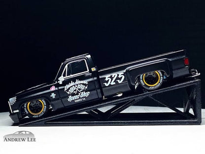 CHEVROLET SILVERADO DUALLY HOT ROD V1 (SPEED SHOP BLACK) KAIDO HOUSE X MINI GT